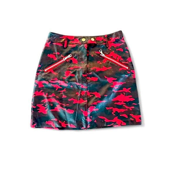 I.AM.GIA Dresses & Skirts - I.AM.GIA Red and Black Camo Mini Skirt